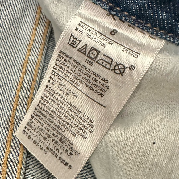 NEW Old Navy Higher High-Waisted Button-Fly Straight Patchwork Non-Stretch Jeans - Picture 6 of 9